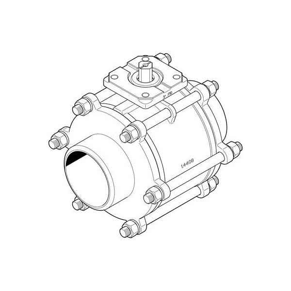 Festo Ball Valve VZBA-4"-WW-63-T-22-F10-V4V4T VZBA-4"-WW-63-T-22-F10-V4V4T - main